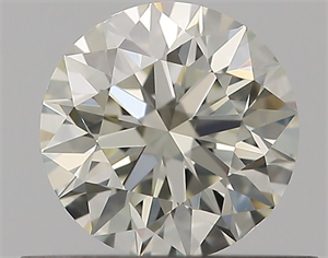 Picture of Natural Diamond 0.40 Carats, Round with Excellent Cut, K Color, VVS2 Clarity and Certified by GIA
