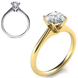 Picture of Delicate Novo cathedral solitaire engagement ring, Barbara