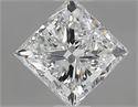 Natural Diamond 1.00 Carats, Princess with  Cut, F Color, VVS2 Clarity and Certified by IGI