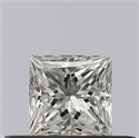 Natural Diamond 0.31 Carats, Princess with  Cut, G Color, VVS1 Clarity and Certified by GIA