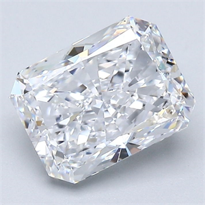 Picture of Natural Diamond 2.02 Carats, Radiant with  Cut, D Color, VS2 Clarity and Certified by GIA
