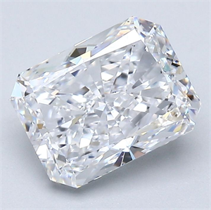 Picture of Natural Diamond 2.02 Carats, Radiant with  Cut, D Color, VS2 Clarity and Certified by GIA