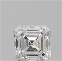 Natural Diamond 0.90 Carats, Asscher with  Cut, H Color, VVS1 Clarity and Certified by GIA