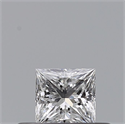 Natural Diamond 0.23 Carats, Princess with  Cut, E Color, VVS2 Clarity and Certified by GIA