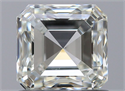 Natural Diamond 1.00 Carats, Asscher with  Cut, K Color, SI1 Clarity and Certified by GIA