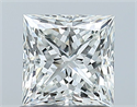 Natural Diamond 1.01 Carats, Princess with  Cut, H Color, VS2 Clarity and Certified by GIA