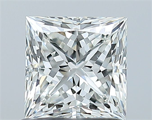 Picture of Natural Diamond 1.01 Carats, Princess with  Cut, H Color, VS2 Clarity and Certified by GIA