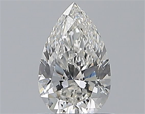 Picture of Natural Diamond 0.59 Carats, Pear with  Cut, G Color, VS2 Clarity and Certified by GIA