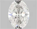 Diamante Natural 0.75 quilates, Ovalado , Color F, claridad I1 y certificado GIA