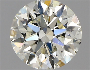 Picture of Natural Diamond 0.76 Carats, Round with Excellent Cut, L Color, SI2 Clarity and Certified by GIA