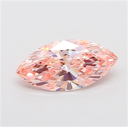 Picture of Lab Grown Diamond 3.01 Carats, Marquise with  Cut, Fancy Intense Pink Color, VVS2 Clarity and Certified by IGI