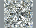 Natural Diamond 1.30 Carats, Princess with  Cut, J Color, VVS1 Clarity and Certified by GIA