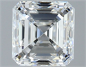 Natural Diamond 1.50 Carats, Asscher with  Cut, E Color, VS1 Clarity and Certified by GIA