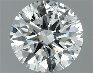 Picture of Natural Diamond 1.50 Carats, Round with Excellent Cut, K Color, I1 Clarity and Certified by GIA