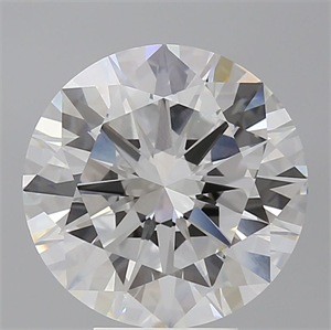 Picture of Lab Grown Diamond 6.02 Carats, Round with Excellent Cut, F Color, VVS2 Clarity and Certified by IGI