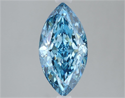 Picture of Lab Grown Diamond 2.28 Carats, Marquise with  Cut, Fancy Vivid Blue Color, VS1 Clarity and Certified by IGI