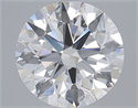 Natural Diamond 5.06 Carats, Round with Excellent Cut, J Color, VVS2 Clarity and Certified by GIA