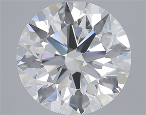 Picture of Natural Diamond 5.06 Carats, Round with Excellent Cut, J Color, VVS2 Clarity and Certified by GIA