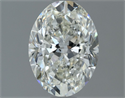 Natural Diamond 1.30 Carats, Oval with  Cut, H Color, VS2 Clarity and Certified by IGI