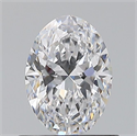 Natural Diamond 0.70 Carats, Oval with  Cut, D Color, VS1 Clarity and Certified by GIA