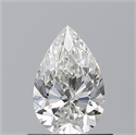 Natural Diamond 0.71 Carats, Pear with  Cut, H Color, VVS1 Clarity and Certified by GIA