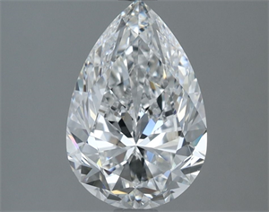 Picture of Natural Diamond 2.02 Carats, Pear with  Cut, E Color, VS2 Clarity and Certified by GIA