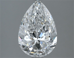 Picture of Natural Diamond 2.02 Carats, Pear with  Cut, E Color, VS2 Clarity and Certified by GIA