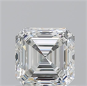 Natural Diamond 1.01 Carats, Asscher with  Cut, H Color, VVS2 Clarity and Certified by GIA