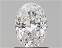 Natural Diamond 1.00 Carats, Oval with  Cut, E Color, SI1 Clarity and Certified by GIA