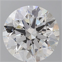 Lab Grown Diamond 4.10 Carats, Round with Ideal Cut, E Color, VS1 Clarity and Certified by IGI