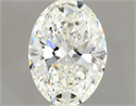 Natural Diamond 0.50 Carats, Oval with  Cut, G Color, VVS2 Clarity and Certified by GIA