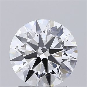 Picture of Lab Grown Diamond 1.51 Carats, Round with Ideal Cut, D Color, VVS2 Clarity and Certified by IGI