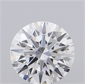 Lab Grown Diamond 1.01 Carats, Round with Ideal Cut, D Color, VVS2 Clarity and Certified by IGI