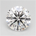 Lab Grown Diamond 1.03 Carats, Round with Ideal Cut, D Color, VVS2 Clarity and Certified by IGI