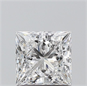 Natural Diamond 1.01 Carats, Princess with  Cut, D Color, VVS2 Clarity and Certified by GIA