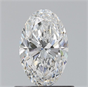 Natural Diamond 0.70 Carats, Oval with  Cut, E Color, VS1 Clarity and Certified by GIA