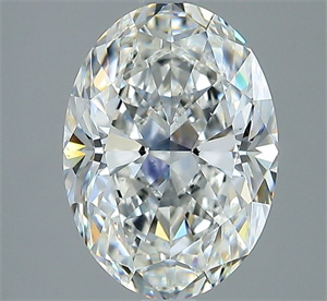 Picture of Natural Diamond 2.81 Carats, Oval with  Cut, F Color, VS2 Clarity and Certified by GIA