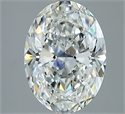 Diamante Natural 2.81 quilates, Ovalado , Color F, claridad VS2 y certificado GIA