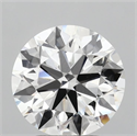 Lab Grown Diamond 3.31 Carats, Round with Ideal Cut, E Color, VS1 Clarity and Certified by IGI