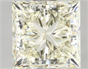 Natural Diamond 1.52 Carats, Princess with  Cut, L Color, VS1 Clarity and Certified by IGI