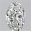 Natural Diamond 1.01 Carats, Oval with  Cut, G Color, SI1 Clarity and Certified by GIA