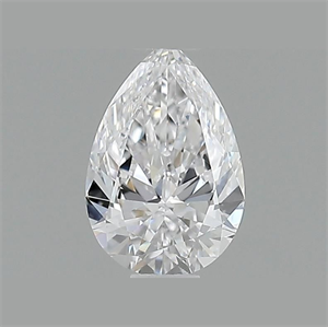 Picture of Natural Diamond 0.55 Carats, Pear with  Cut, D Color, VVS2 Clarity and Certified by GIA