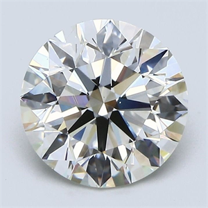 Foto Diamante Natural 2.35 quilates, Redondo , Color J, claridad VS2 y certificado GIA de