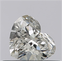 Natural Diamond 0.40 Carats, Heart with  Cut, F Color, VVS2 Clarity and Certified by GIA