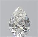 Diamante Natural 0.90 quilates, De pera , Color J, claridad VS2 y certificado GIA