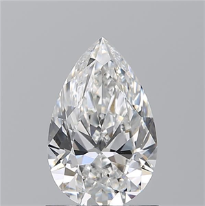 Picture of Natural Diamond 0.90 Carats, Pear with  Cut, F Color, SI1 Clarity and Certified by GIA