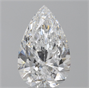 Natural Diamond 3.62 Carats, Pear with  Cut, D Color, SI2 Clarity and Certified by GIA
