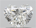 Natural Diamond 0.74 Carats, Heart with  Cut, G Color, IF Clarity and Certified by HRD