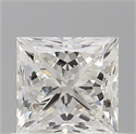Natural Diamond 0.70 Carats, Princess with  Cut, I Color, VVS2 Clarity and Certified by GIA