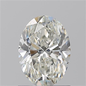 Picture of Natural Diamond 1.22 Carats, Oval with  Cut, H Color, VS1 Clarity and Certified by GIA